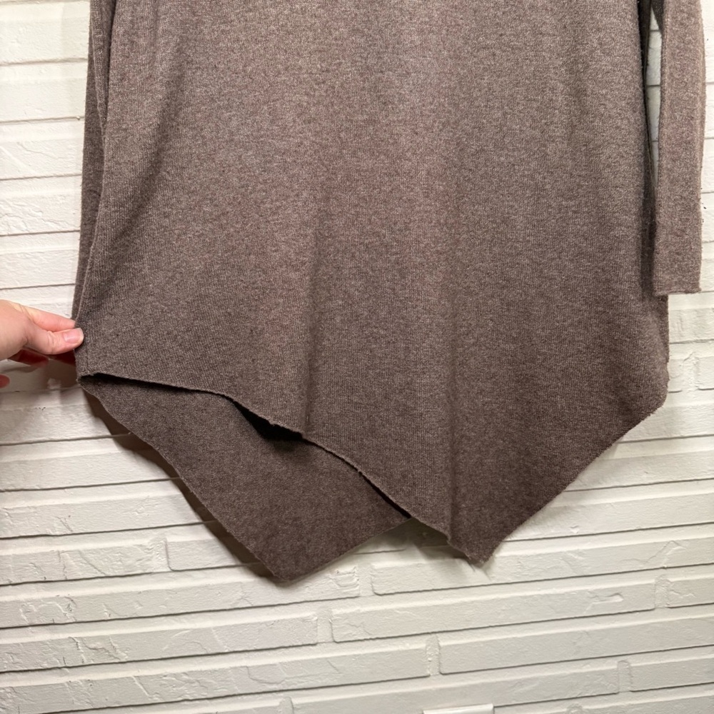 Joie Brown Wool Cashmere Blend Oversized Asymmetrical Sweater, Women’s Size XS - Picture 4 of 8